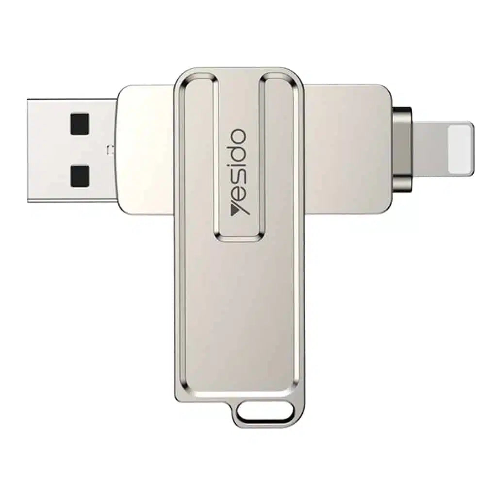 Yesido 128GB USB+Lightning 2 in 1 USB Flash Drive FL16 Yesido 128GB USB+Lightning 2 in 1 USB Flash Drive FL16